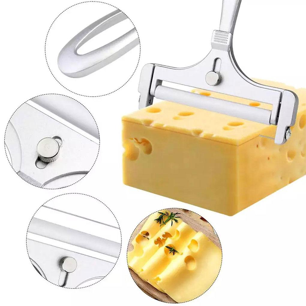 Cheese Slicer Butter Grater Planer Alat Pengiris Dapur Aluminium Alloy Kawat Tebal Semi Keju Keras Memasak