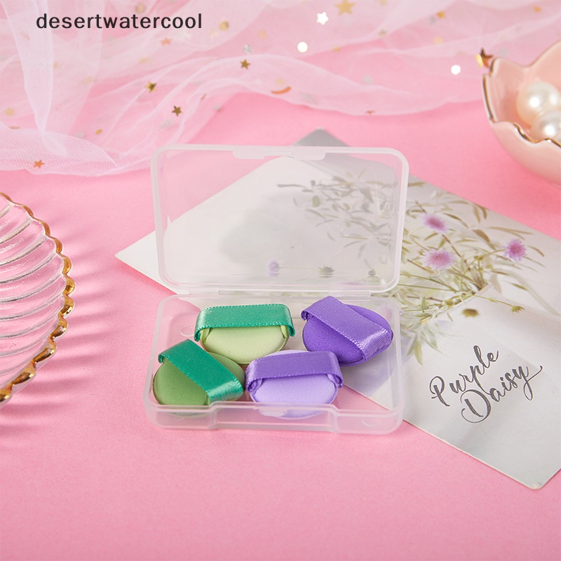 Deid 4/8Pcs Puff Kosmetik Mini Bentuk Jari Jempol Air Cushion Spons Alat Makeup Martijn