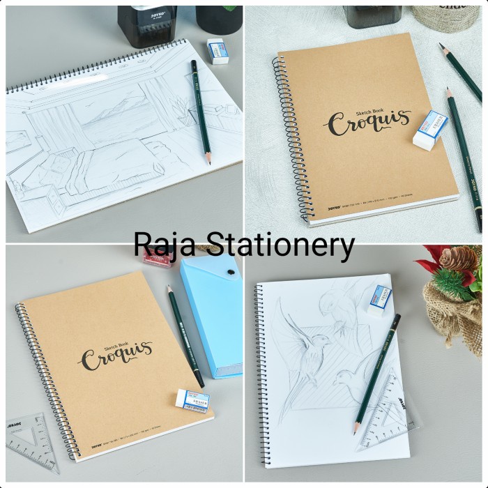 

Joyko Drawing Sketch Book A5 A4 B5 / Buku Gambar Joyko Sketsa Croquis - A5 -RTUOLSP