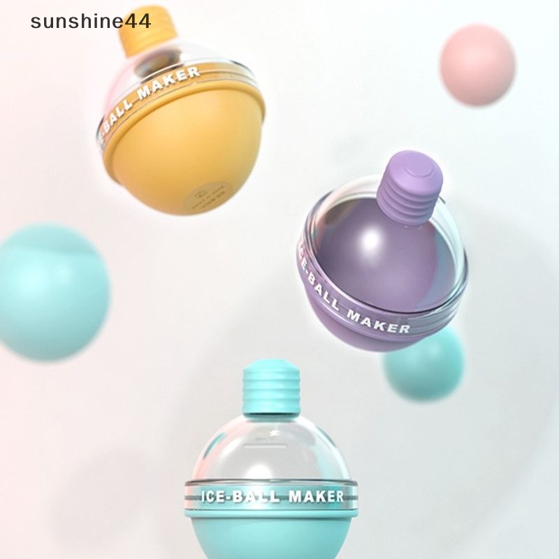 Sunshine Frozen Ice Ball Mold Whiskey Cetakan Es Batu Bulat Food Grade Silicone Tray ID