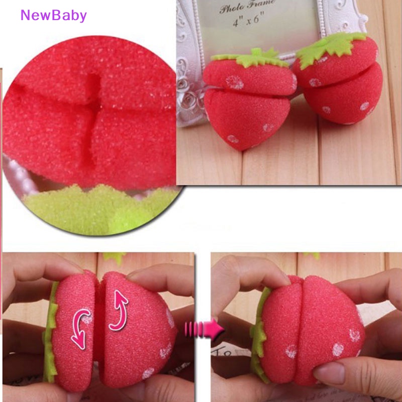 Newbaby 6Pcs Magic Hair Curlers Rollers Curler Spons Lembut Bola Busa Pengeriting Rol ID