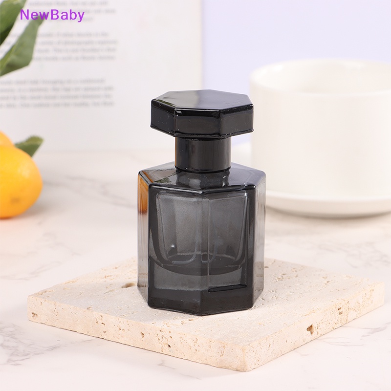 Newbaby 30ml Botol Kosong Kaca Persegi Dispenser Isi Ulang ID