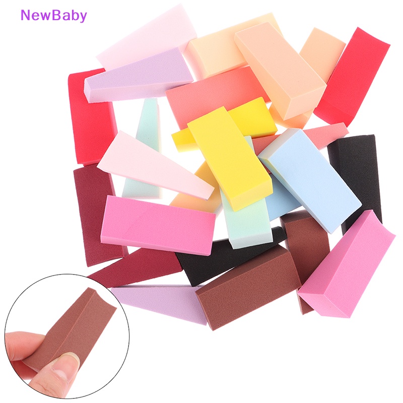 Newbaby 50Pcs Puff Spons Makeup Segitiga Super Soft Beauty Blender Puff Kosmetik ID