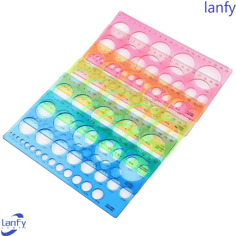 1 Pc Alat Template Penggaris Lingkaran Kerajinan Kertas Origami Quilling Warna Acak