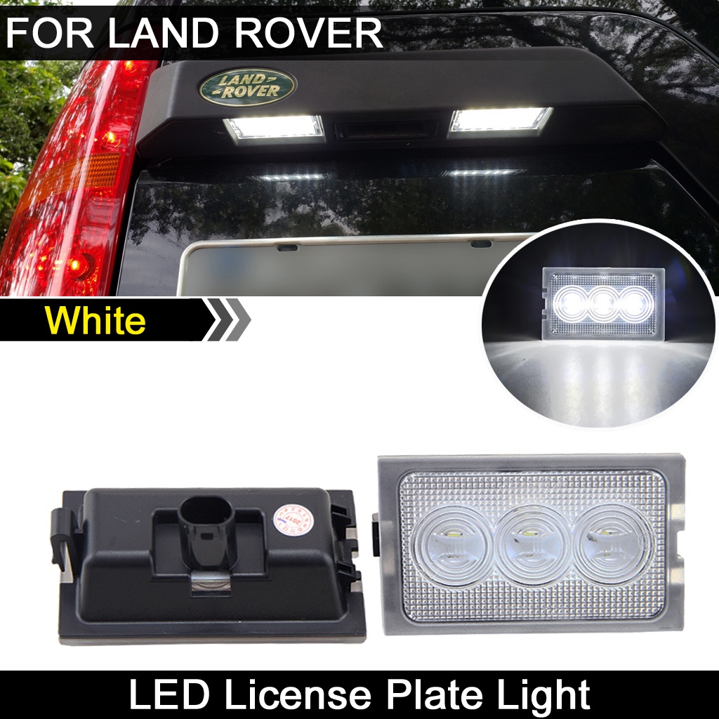 2pcs Lampu Plat Nomor LED Putih Kecerahan Tinggi Untuk Land Rover Discovery 3 Discovery4Freelander 2rang Rover Sport