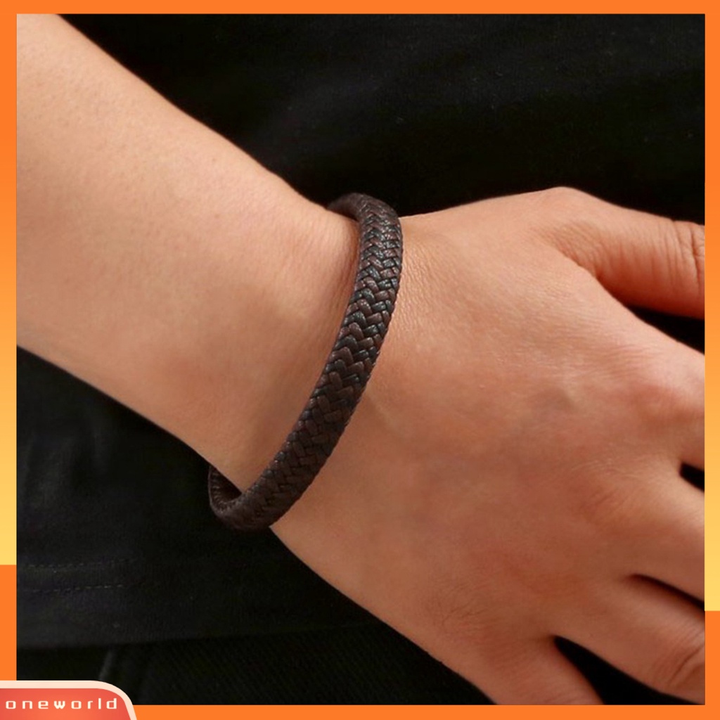 [EONE] Braided Bracelet Tenun Strand Hand Made Nyaman Dipakai Tahan Aus Dekorasi Portable Multi-layer Braided Rope Charm Bracelet Daily Wear