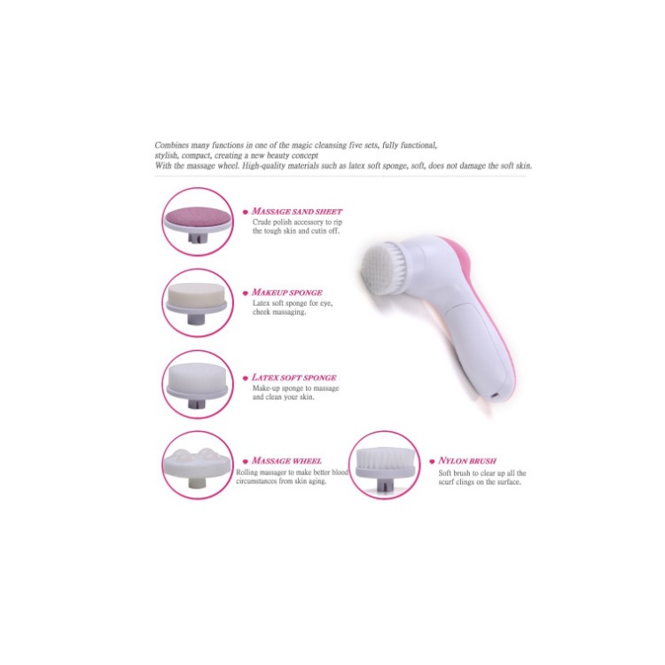 (Pengiriman cepat, dikirim dari Jakarta)Alat Facial Wajah 5 In 1 / Face Beauty Care Massager 5 In 1