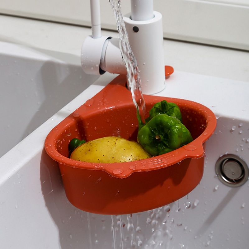 Gaya Kucing Wastafel Sisa Makanan Filter Bin Dapat Digantung Buah Sayur Drain Basket Peralatan Dapur Cuci Pengeringan Rak Kotak Kamar Mandi Rak Penyimpanan Barang Kecil