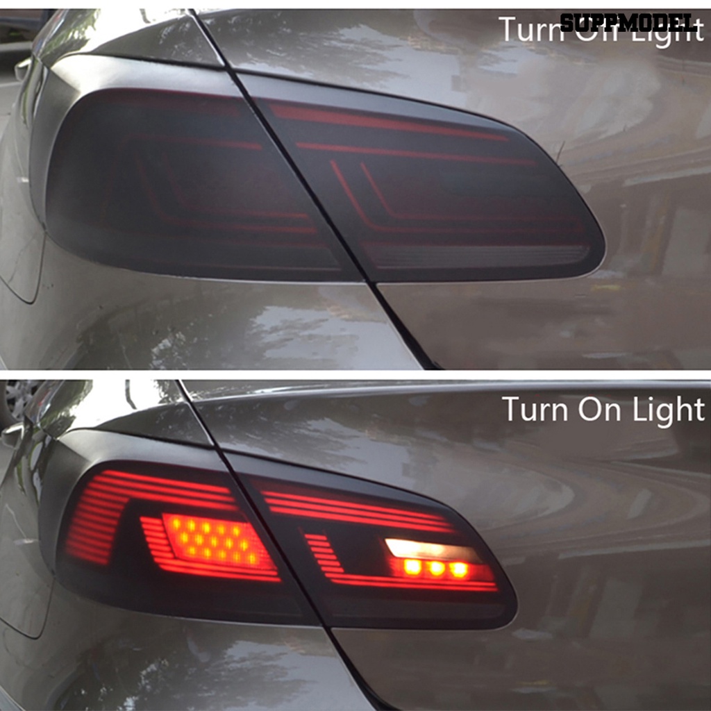 [SM Auto] Lampu Belakang Film Matte Black Color Changing Vinyl Window Heat Insulation Lamp Tinting Film Roll Untuk Mobil