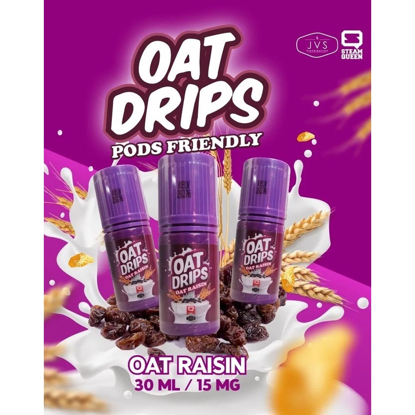 LIQUID OAT DRIPS V7 PODS SERIES 30ML 15MG - OAT RAISIN