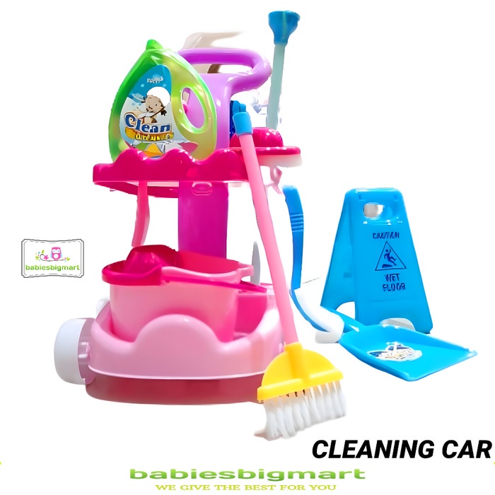 Mainan Anak Pembersih Lantai PR 17640 Ruangan Cleaning Troley New