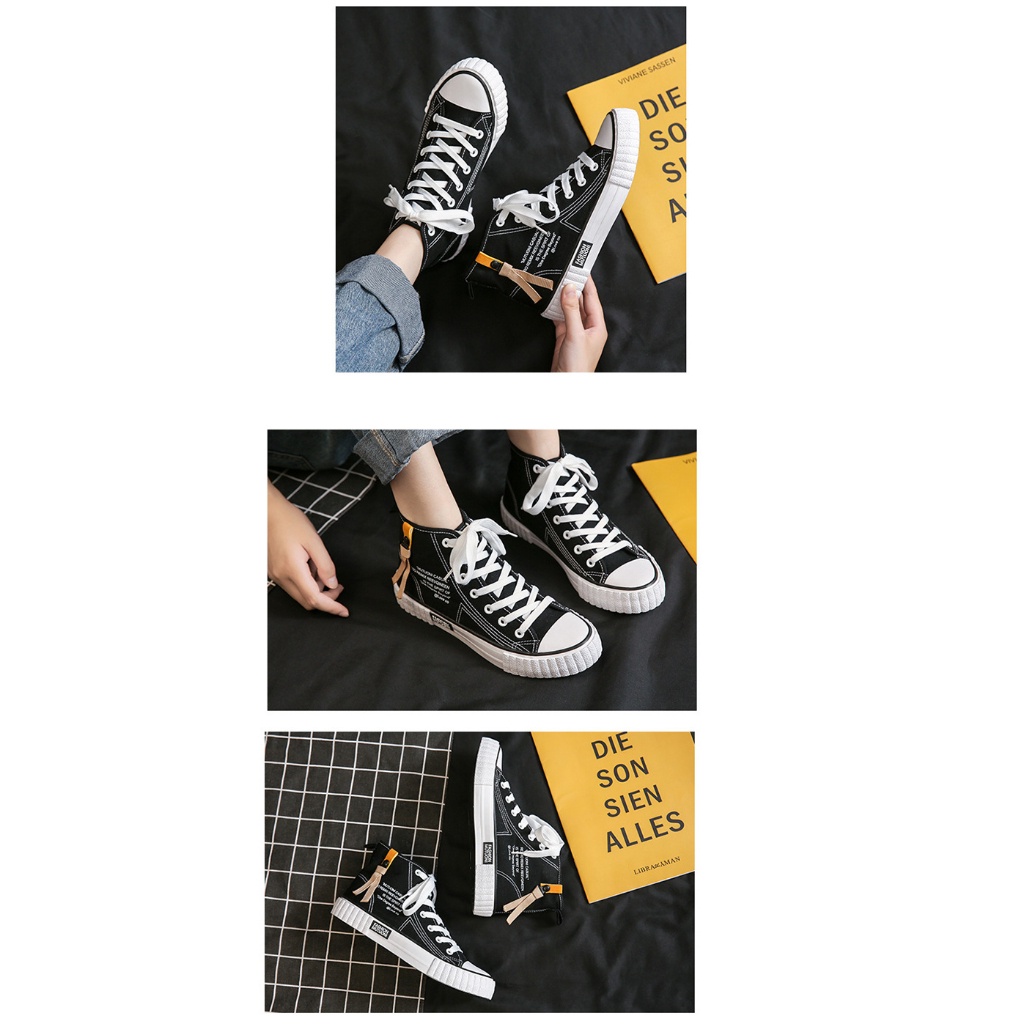 ❀ Chingu ❀ SEP033 (Tanpa Kotak) Sepatu Sneakers Wanita Pita Kanvas Sporty Model Korea Fashion Casual Sport Olahraga Import COD