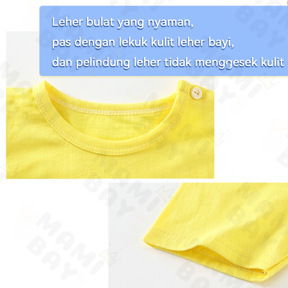 OKEYI baju lengan pendek bayi kaos bayi motif lucu import korea  1-3tahun