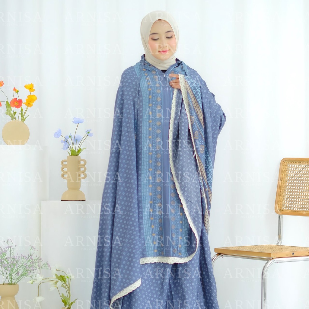 Mukena Dewasa Premium 2 in 1 Zipper TURKISH SERIES Arnisa