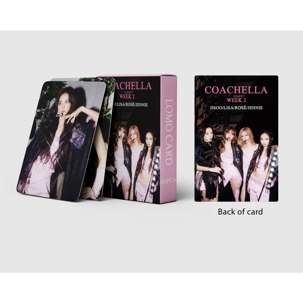 55pcs Blackpink &amp; Coachella Photocards Album Konser Terbaru Poster HD Koleksi Kartu Lomo JENNIE ROSE LISA JISOO Blackpink