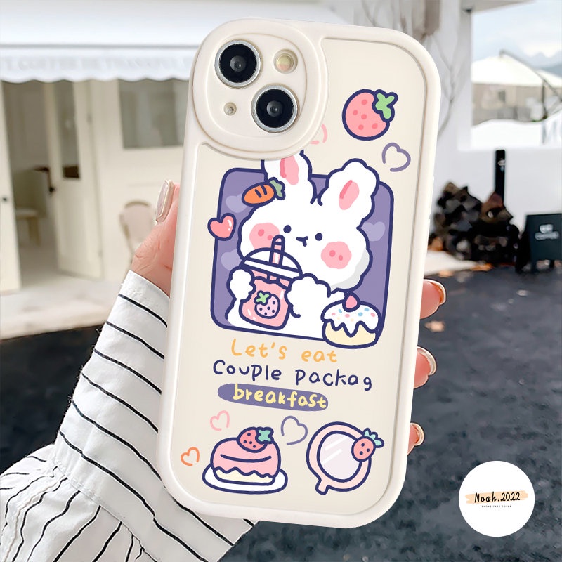 Case Pasangan Untuk Redmi 12c10 9 10A A1 10C 9T 9C 9A Note 10s 9 8 10 Pro 9s 11 11s 10 8 11Pro+K40s POCO M3 F4 X3 NFC Pro Mi 12 11 Lite 11T Beruang Lucu Soft Cover Kue Teh Susu Kelinci