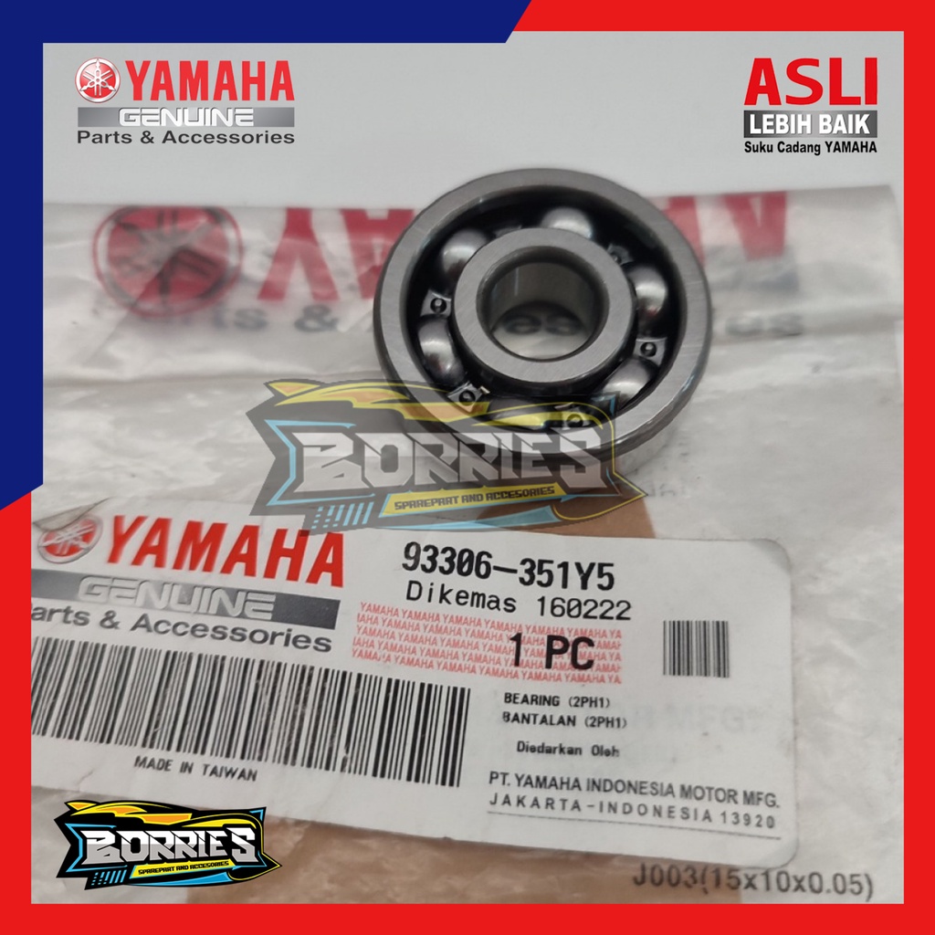 Bearing Gir Rasio Depan Mio M3 Mio Z Soul GT Fino 93306-351Y5