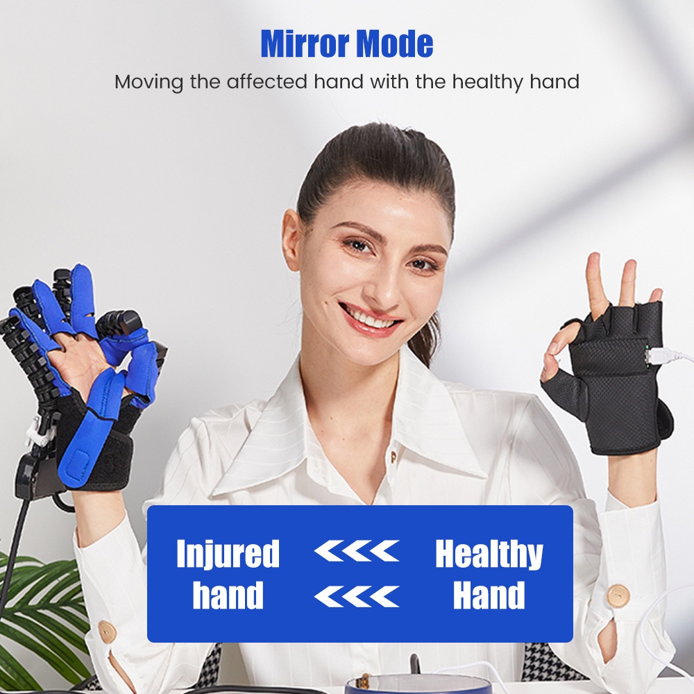 Protable Sarung Tangan Robot Rehabilitasi Tangan Stroke Hemiplegia Cerebral Infarction Training Finger Berolahraga Hand Function Recovery