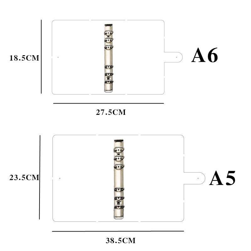 A5 A6 Bintang Loose Leaf Binder Notebook Inner Core Cover Jurnal Planner Perlengkapan Alat Tulis Kantor