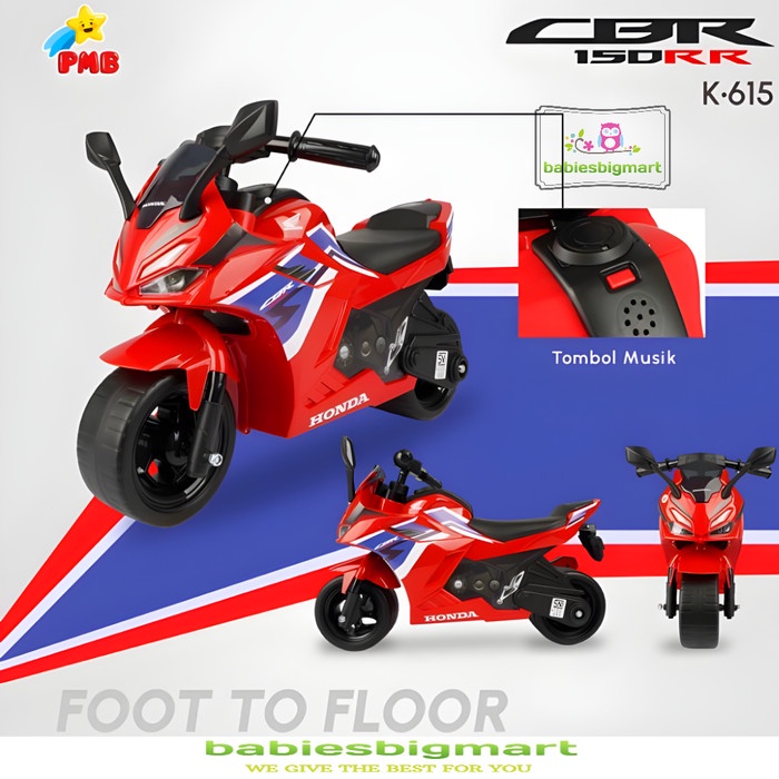 Sepeda Balance Bike Anak Motor Kaki PMB K615 CBR150 Kayuh Tolocar Push Licence Made In Indonesia