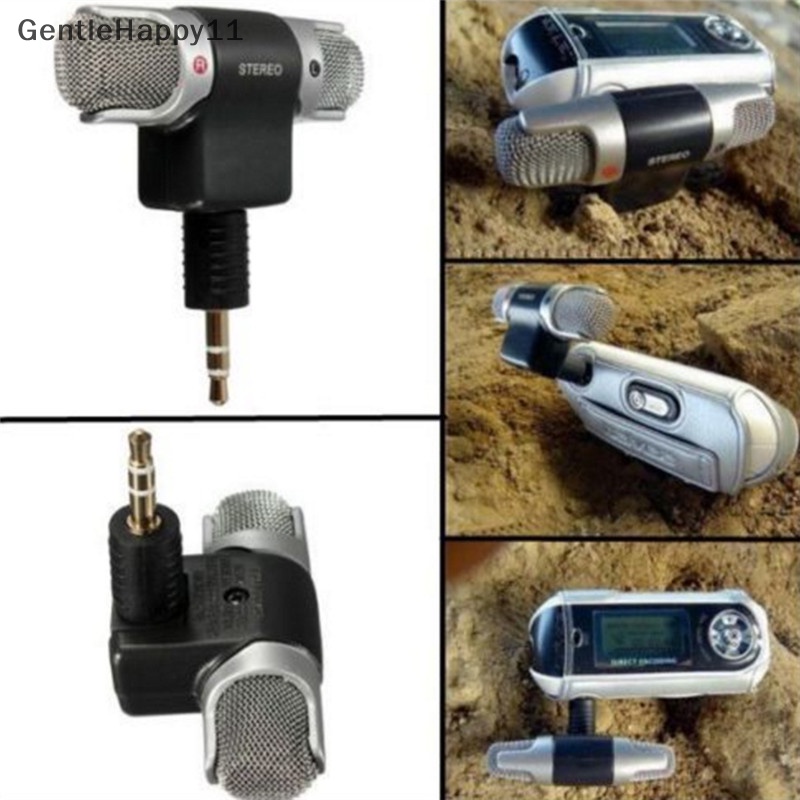 Gentlehappy New Universal Mikrofon Stereo Mini Mic Audio Untuk PC Laptop Notebook Talk 3.5mm id