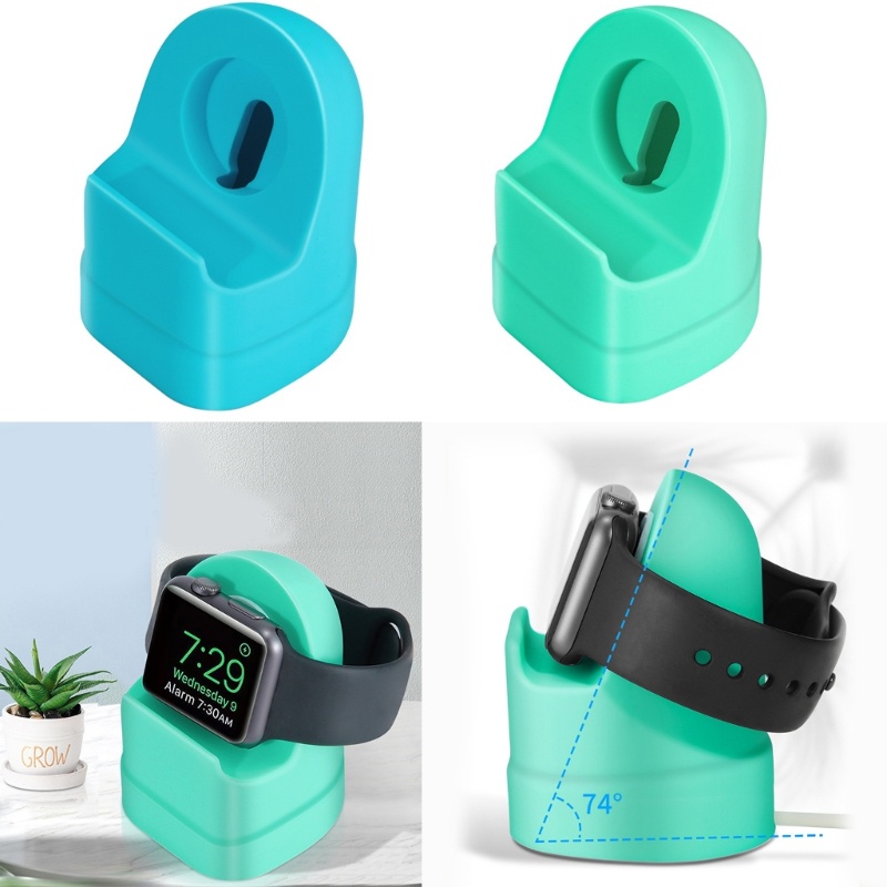 Cre Stand Jam Tangan Silikon Charging Dock Holder Aksesoris Untuk IOS Watch Series Ultra /8/SE2 /7 /6/SE /5 /4 /3 /2 /1