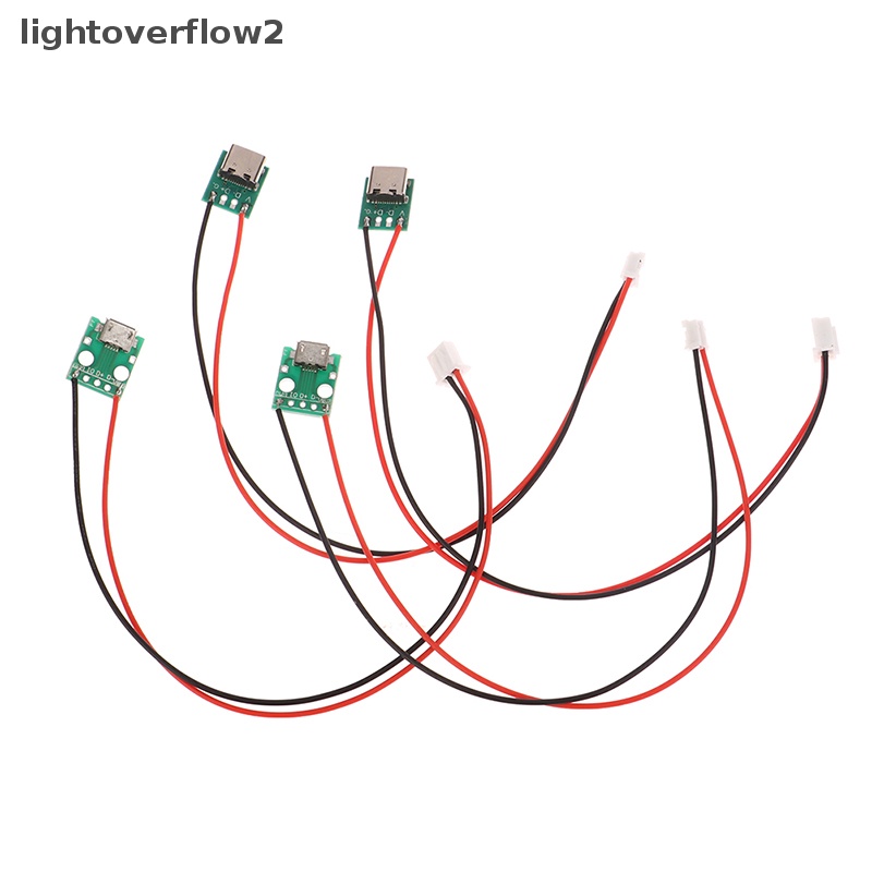 [lightoverflow2] Pcb Tipe-c Dengan Adaptor Konverter Cabel Micro USB Ke Celup Konektor Female Breakout Board Kabel Pengisian Solder Board Socket [ID]