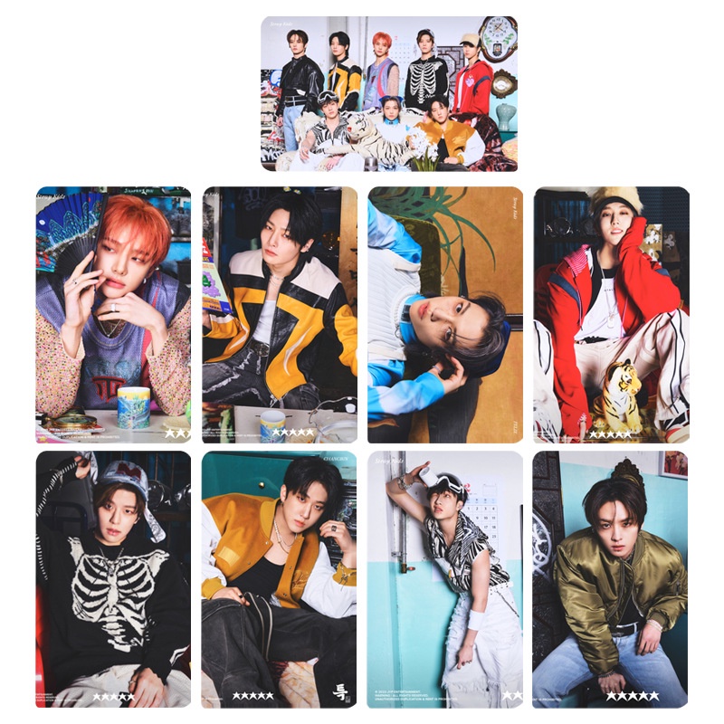 8pcs/set Kartu Ucapan STRAY KIDS 5-STAR Photocards COMEBACK Lomo Kartu Pos Straykids Kpop