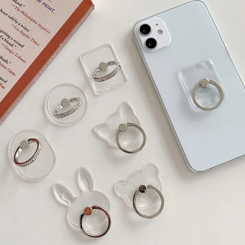Portabel Ponsel Self Adhesive Finger Ring Holder/Rotasi Adjustable Desktop Smartphone Stand/Berlian Imitasi Inlay Mini Phones Bracket