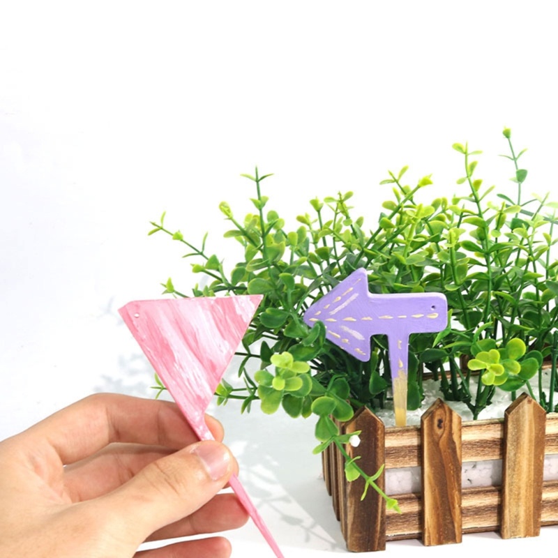 Siy Garden Pot Plant Tag Mold Cetakan Silikon Epoxy Aneka Garden Stake Plant Mold