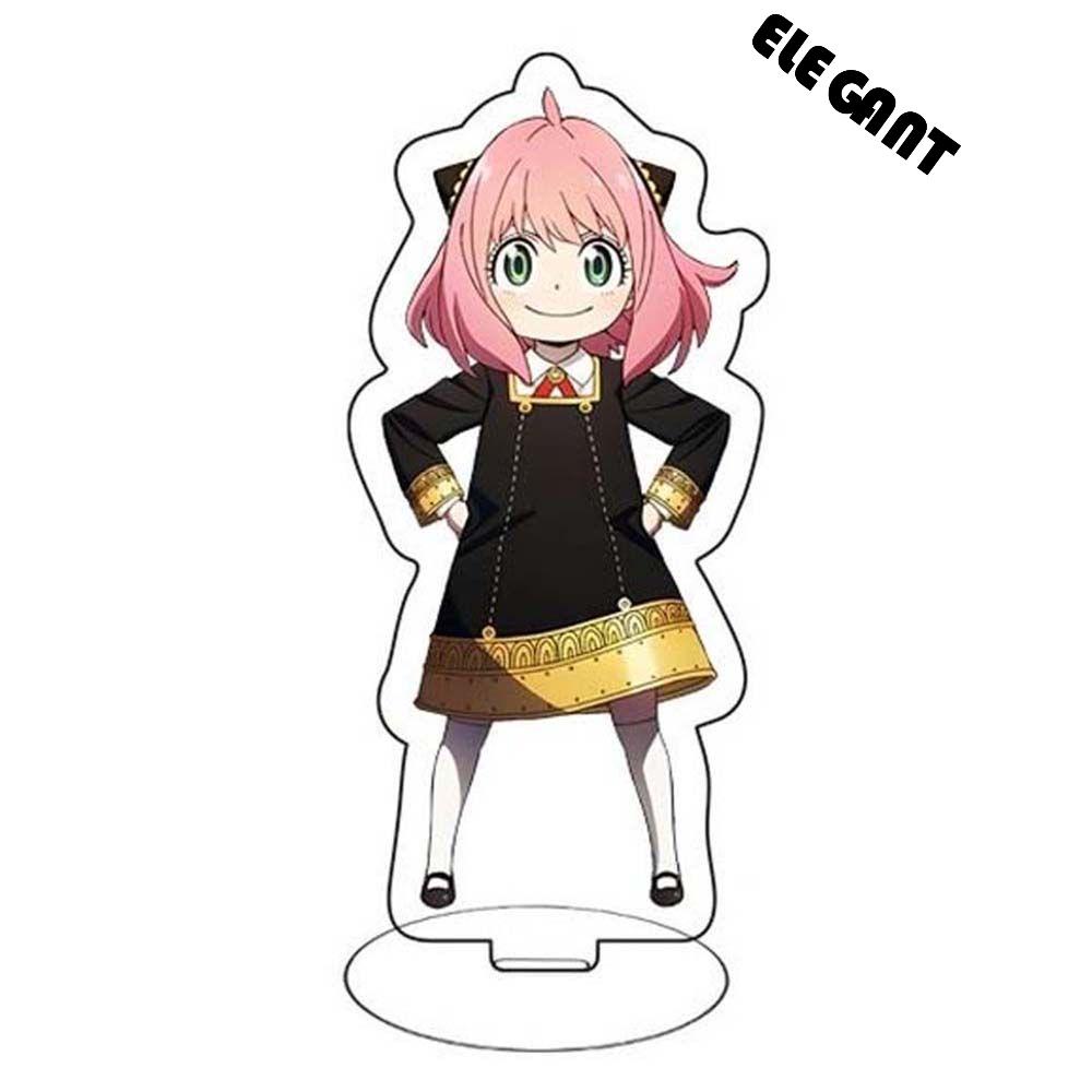 [Elegan] Anime SPY X FAMILY Anime Fashion Dekorasi Mainan Koleksi Model Desktop Standing Card Yor Forger Anya Figure Model Plat