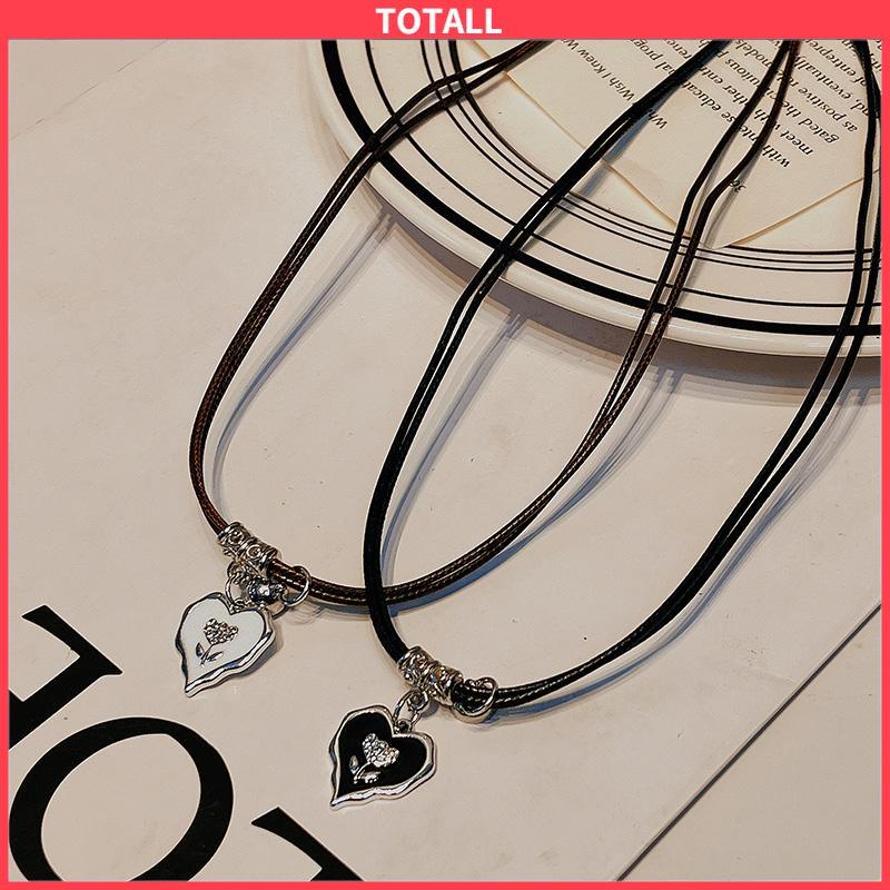 COD Love Flower Necklace Double Layer Couple Necklace-Totall