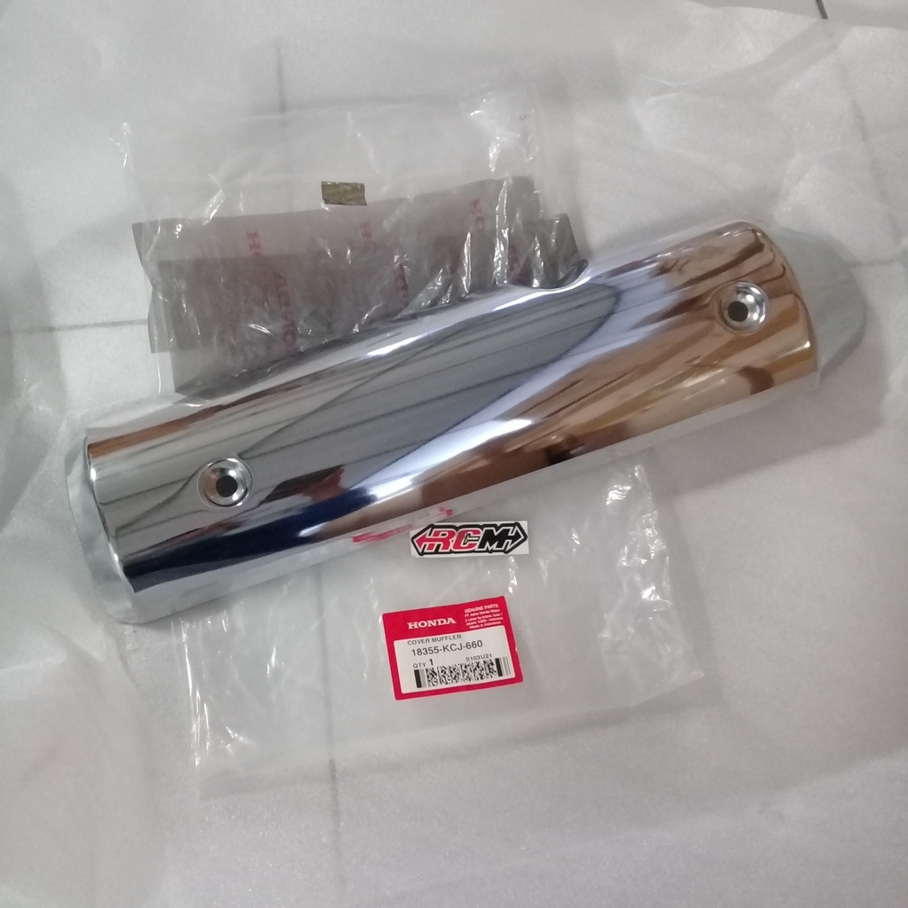COVER TUTUP TAMENG PELINDUNG KNALPOT TIGER REVO ORI ORIGINAL HONDA AHM ASLI 18355-KCJ-660