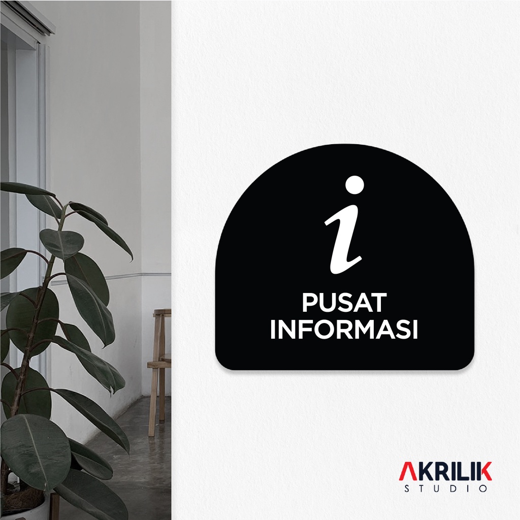 

Sign Board Akrilik Pusat Informasi Papan Acrylic Signage Tempel Dinding Tulisan Label Tanda Petunjuk Rambu Aklirik UV Print Himbauan Publik