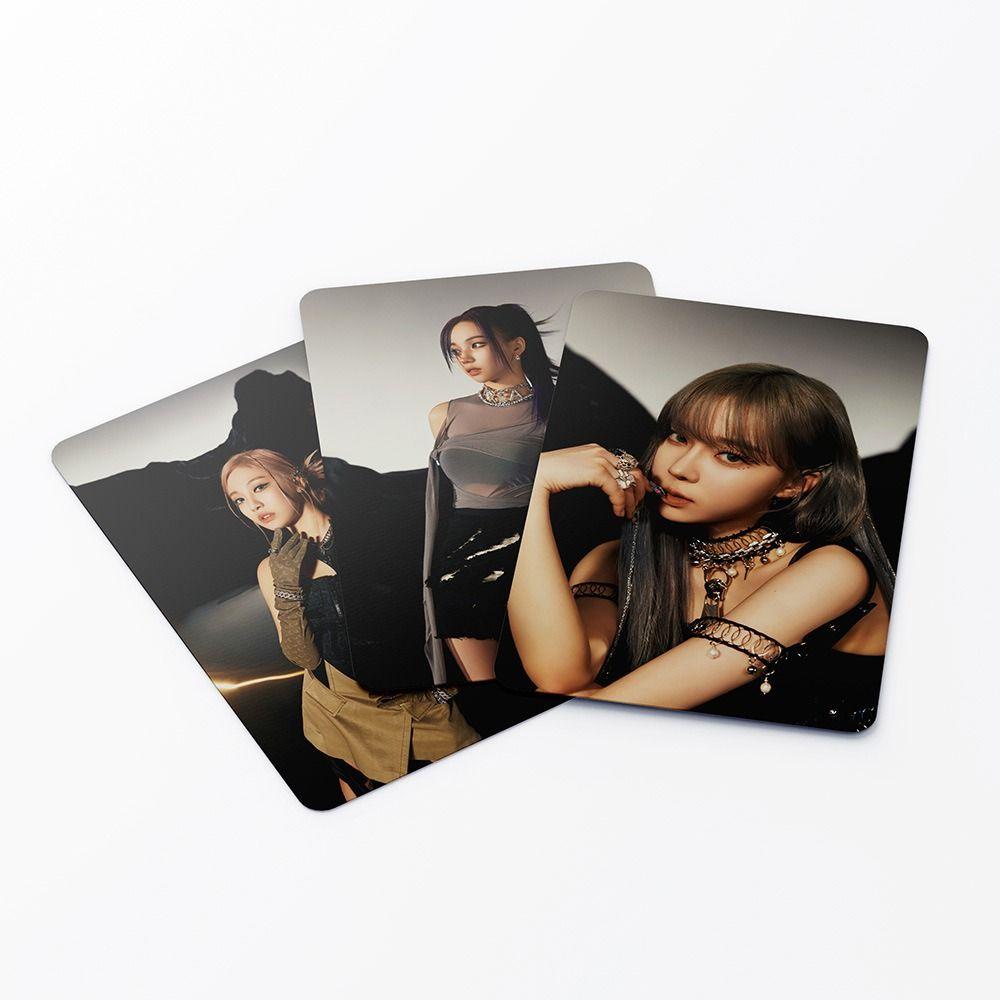 [Elegan] Aespa Lomo Card Mainan Anak Perempuan 55pcs/Set Treasure Card Set Album Card Kartu Kolektor Le Sserafim Idol Foto MY World Aespa Week Aespa MY WORLD2