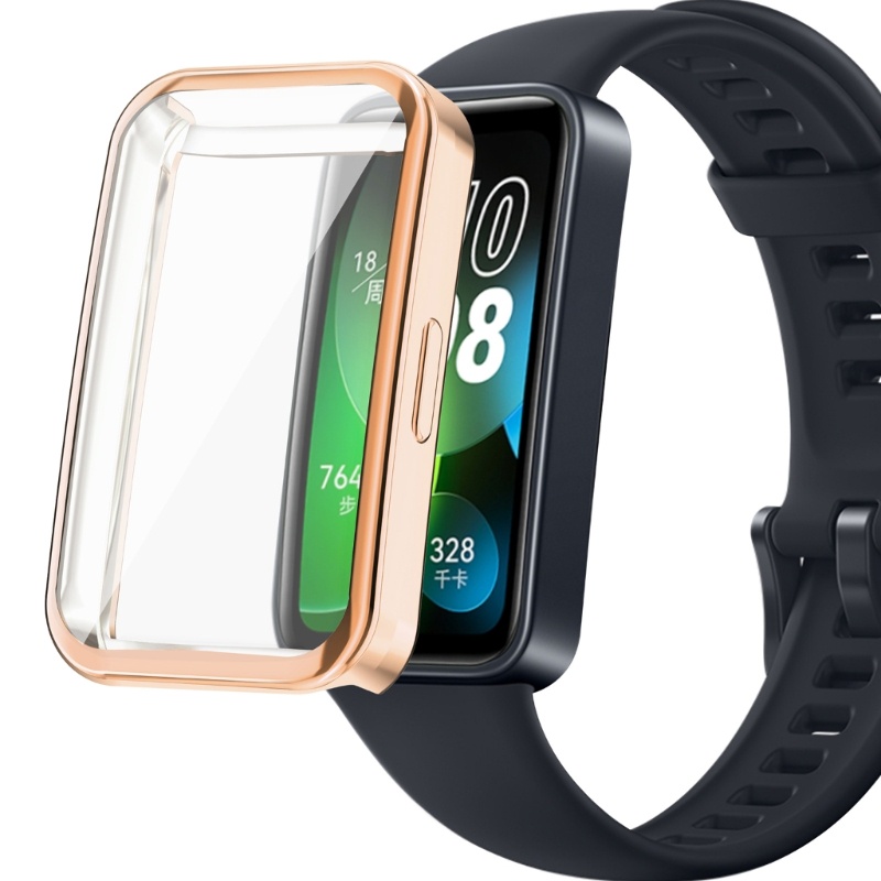 Cre Cocok Untuk Band8 Smartwatch Bumper-Case Pelindung Proteksi Perumahan Ringan Empuk-Sarung Shockproof Shell