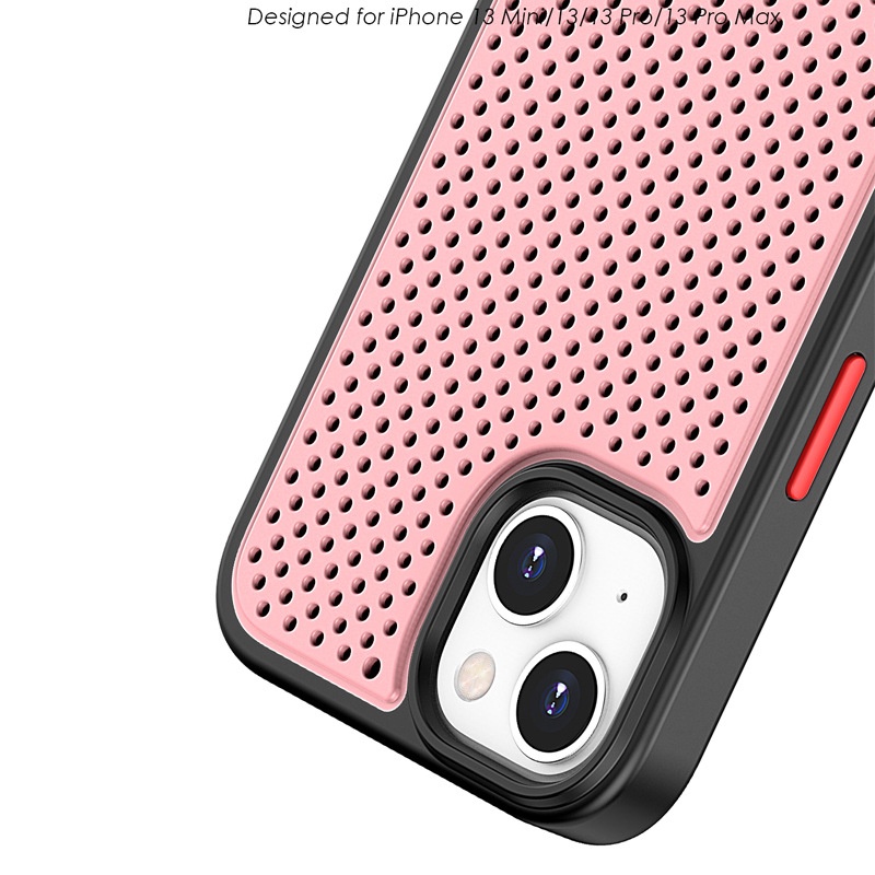 IPHONE Graphene Super Penghilang Panas Apple Phone case shell Pelindung Anti Jatuh Lubang Lebah Penghilang Panas Cocok Untuk Iphone11 12 13 14 Pro max Minimalis TPU Lembut Penutup Belakang