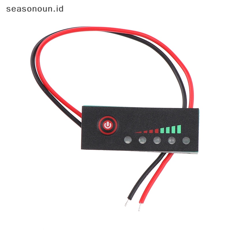 Seasonoun 12V 1 /2X3 /4,5,6 /7S 18650 Lipo Indicator Tester LCD Display Meter.