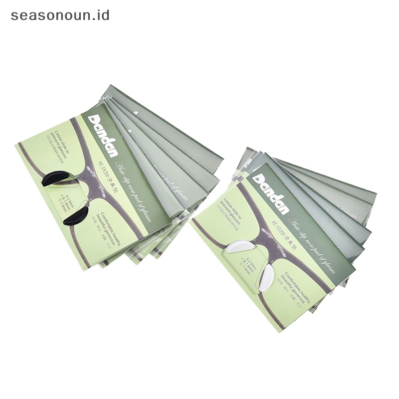 Seasonoun 5pasang 1.8mm anti-slip silicone nose pads Kacamata sunglass Kacamata spectacles.