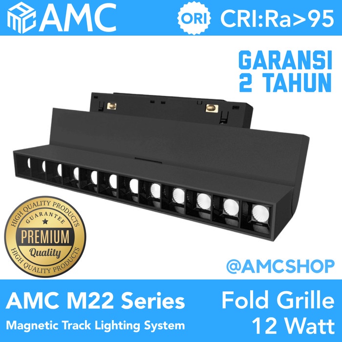 AMC M22 Magnetic Track Lighting System Adjustable Grille Light CRI 95+