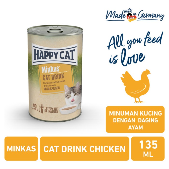 Happy Cat Minkas Drink Can 135ml Minuman Kucing Supplemen Minum Kucing