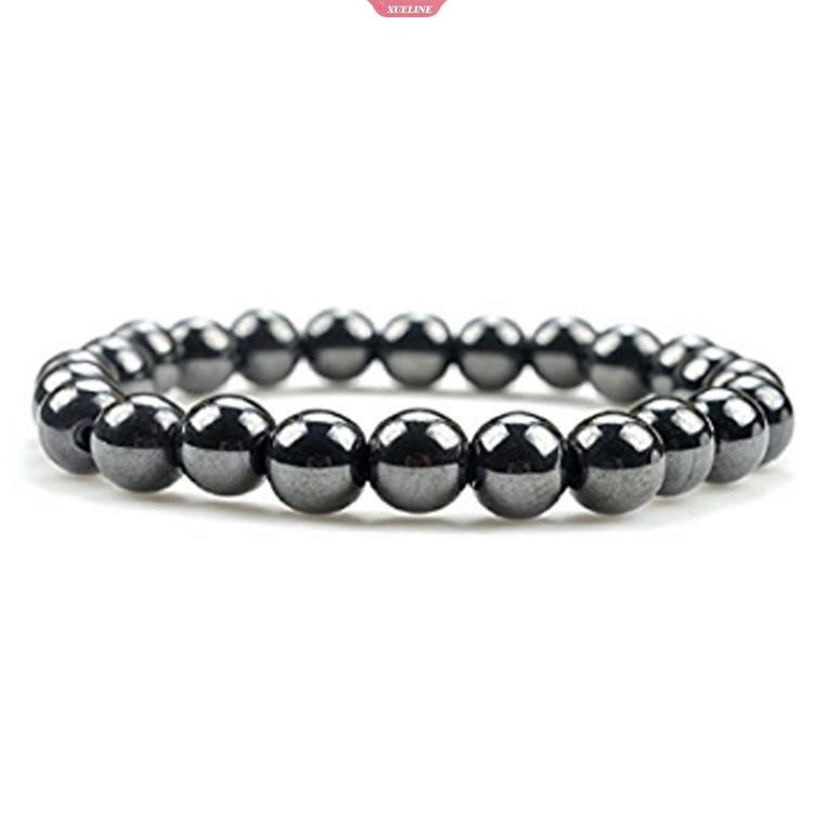 Healthlongrui's New Model Populer Mode Double-row Seven-color Cut Black Gallstone Bracelet Hematite Magnet Buddha Beads [ZXL]