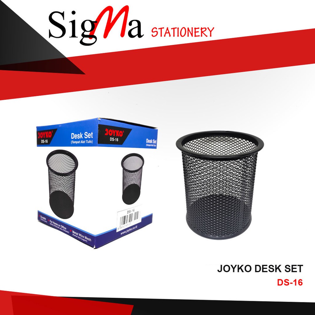

Desk Set Pen Holder Tempat Alat Tulis Jaring Jala Joyko DS-16Desk Set
