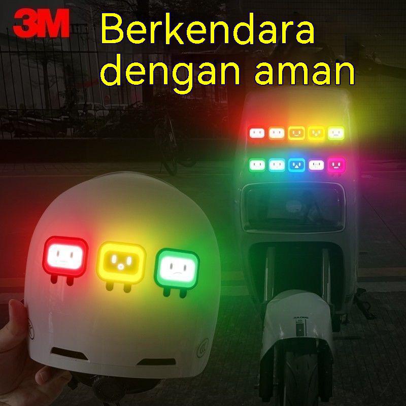 ✿The BOSS HH✿Baru Stiker Reflektif Mobil Listrik/Stiker Reflektif Lucu/Stiker Malam/Stiker Peringatan/Stiker Malam Ekor/Stiker Helm/Stiker Tubuh