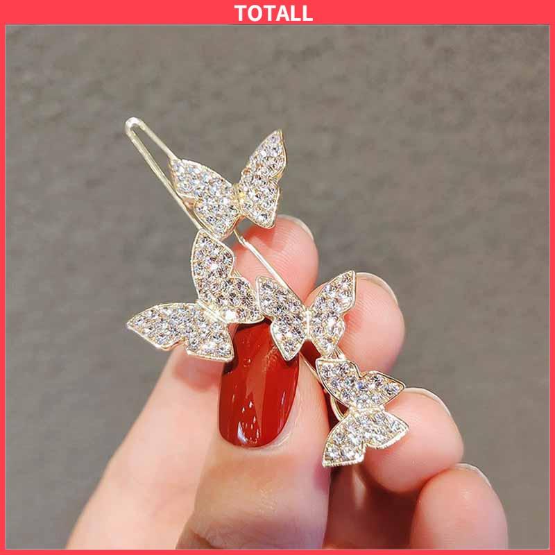 COD Jepit Rambut Butterfly Hairpin Elegance Shining Untuk Korea Fashion-Totall