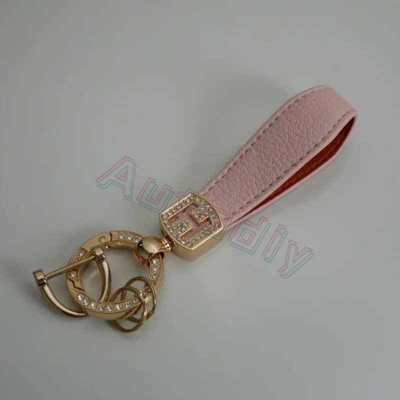 Universal Car Key Case Leather Keychain Tali Kepang Gesper Metal Gantungan Kunci Leather Car Key Chain