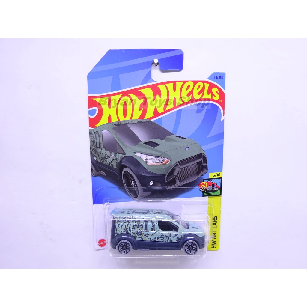 Hot Wheels HW Ford Transit Connect Hijau D