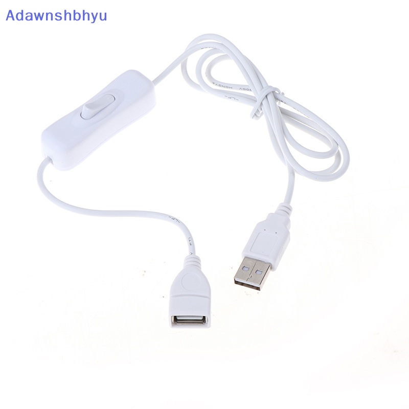 Adhyu 1Pc 1m Kabel USB Dengan Switch ON/OFF Cable Extension Toggle Untuk Lampu USB USB Fan ID