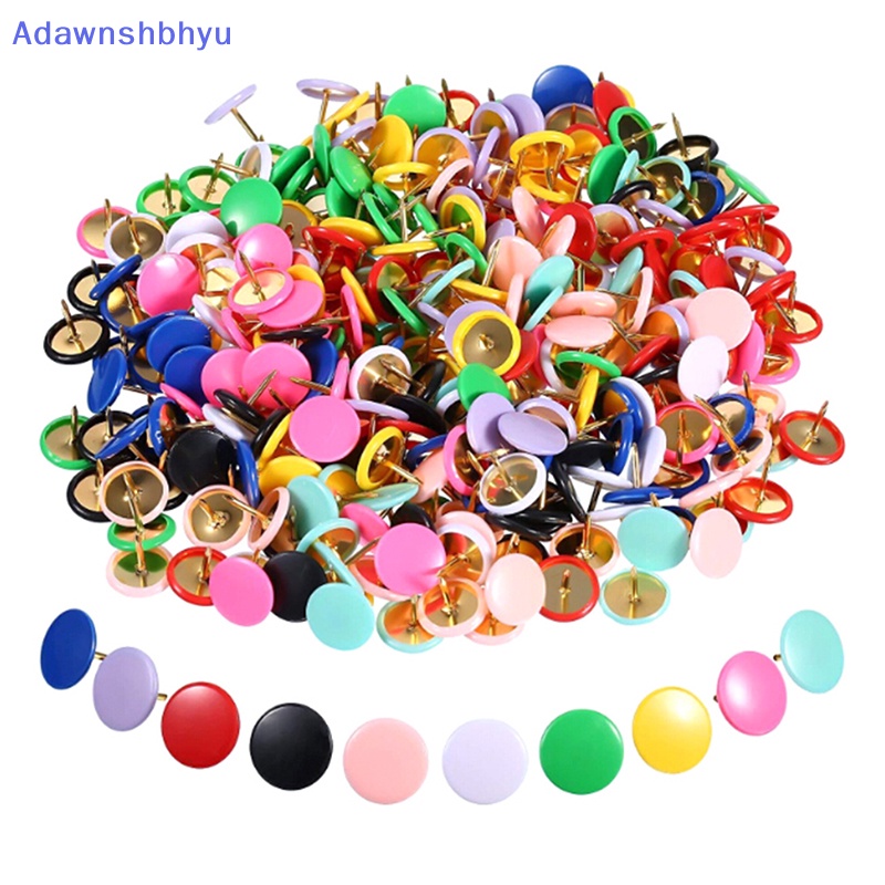 Adhyu 100Pcs Pin Dorong Bulat Papan Pengumuman Map Thumb Tacks Point Bulle Drawing  Id