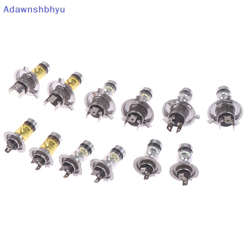 Adhyu 2x Mobil H4/H7 9003 HB2 8000K Hi/Lo Beam 20lampu Kabut LED Berkendara DRL Bulb Lamp ID